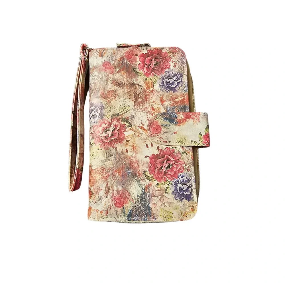 Floral wallet wristlet‎ safekeeper