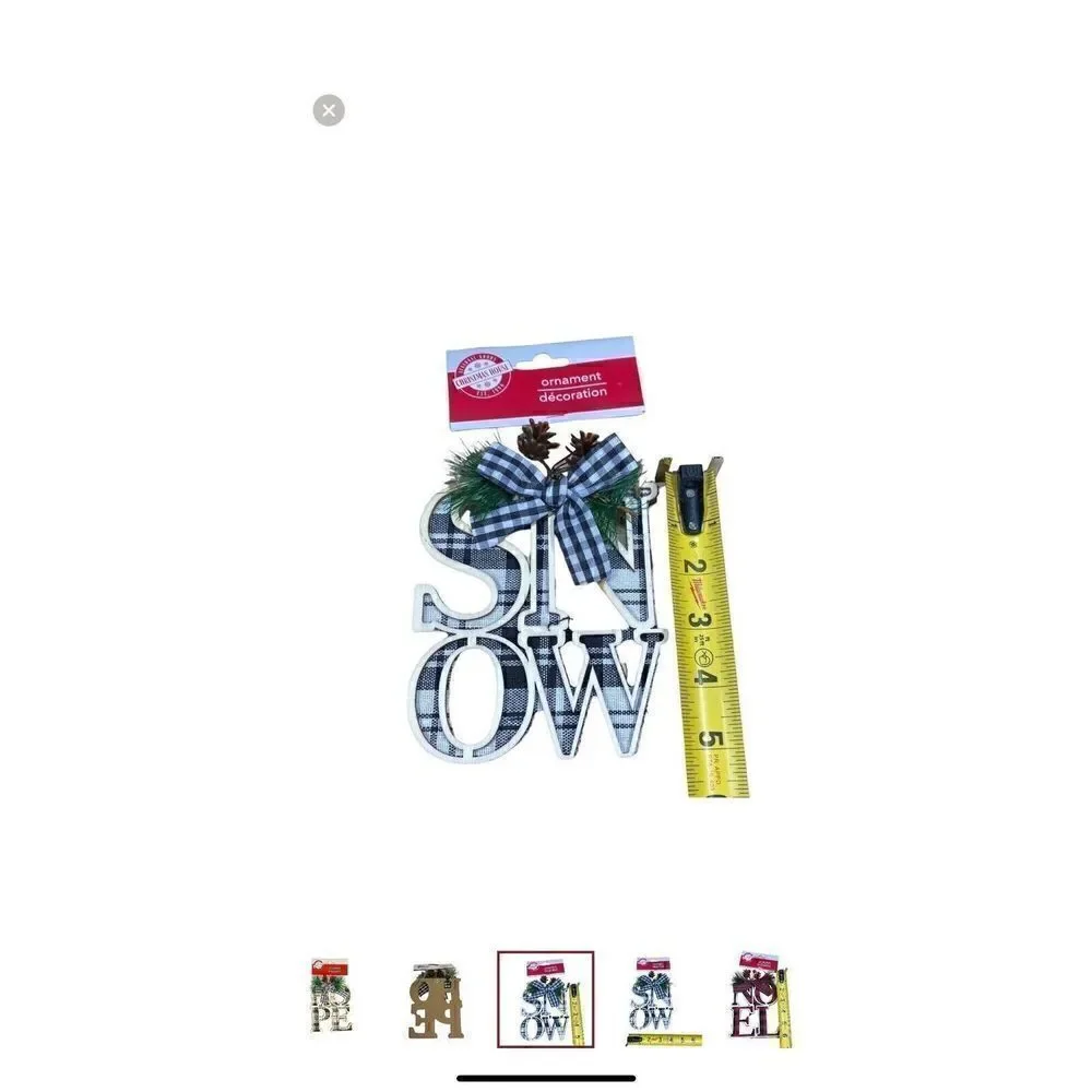 N/A plaid snow