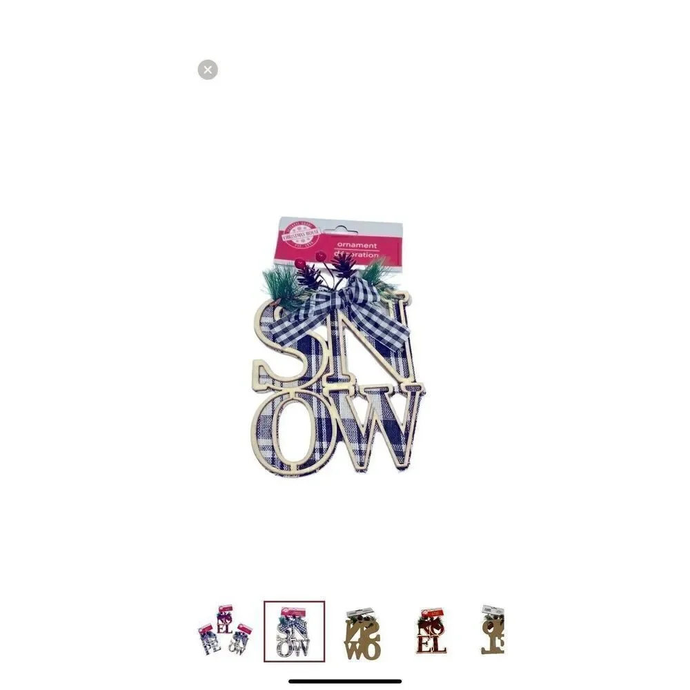 N/A plaid snow
