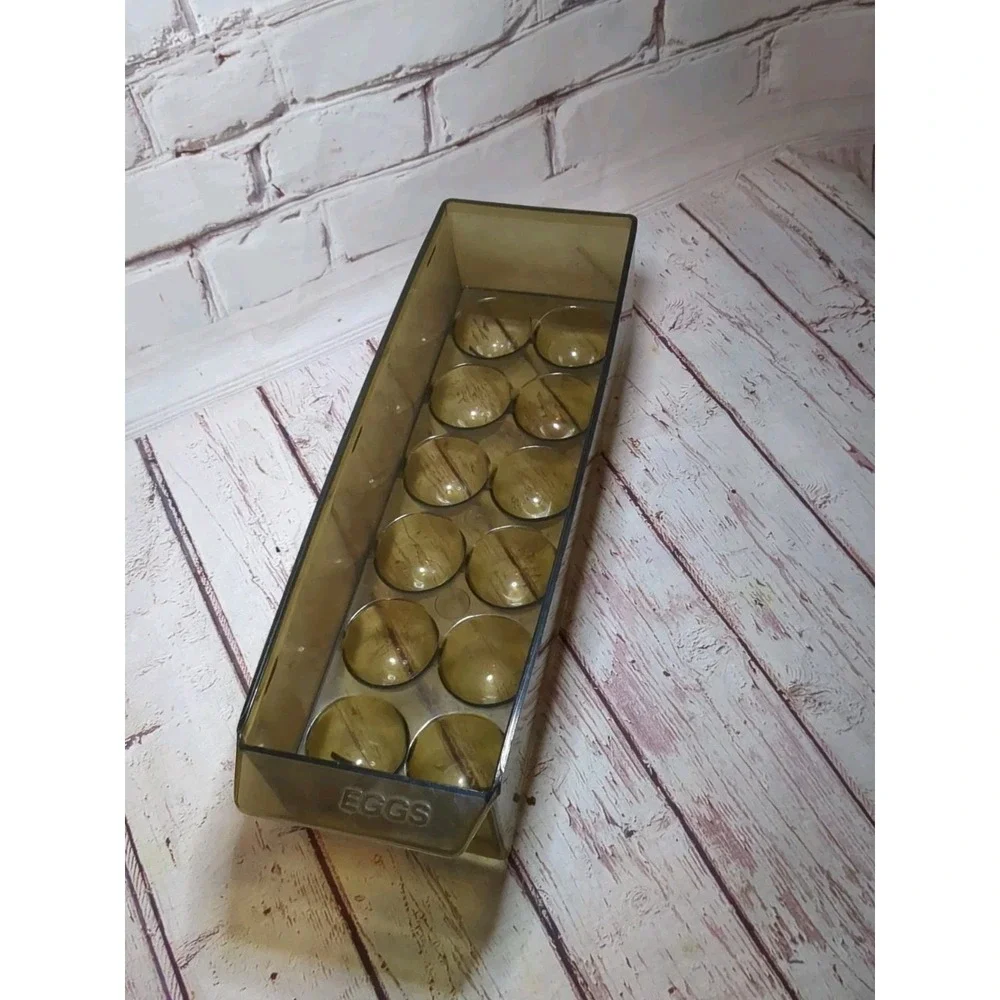 Vintage GE Refrigerator Egg Tray Part # 464732 Brown‎