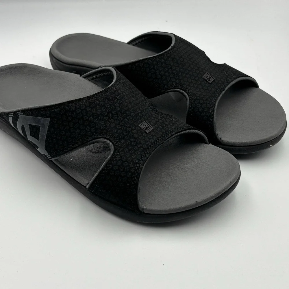 Spenco Kholo‎ Men's Orthotic Slide Sandals CarbonPewter US9D UK7D EUR 39.5 CM 26