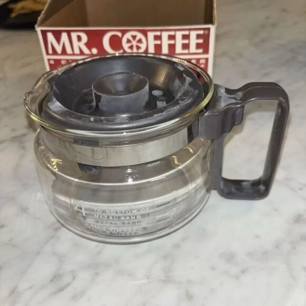 In Box Vintage Mr. Coffee 4 Cup Glass Coffee‎ Pot Decanter Model D-4 Replacement