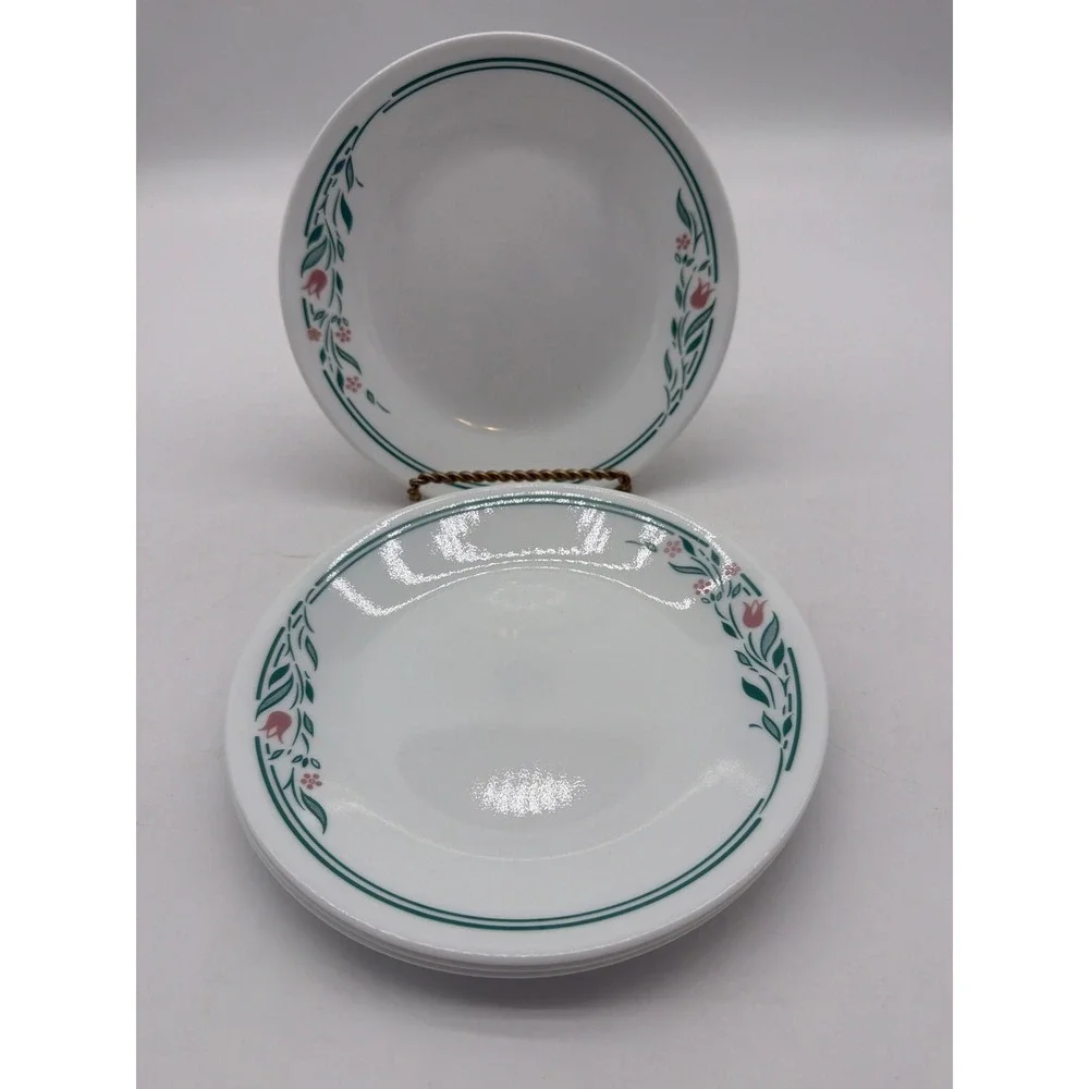 4 Corelle ROSEMARIE Bread‎ Dessert Plates 7