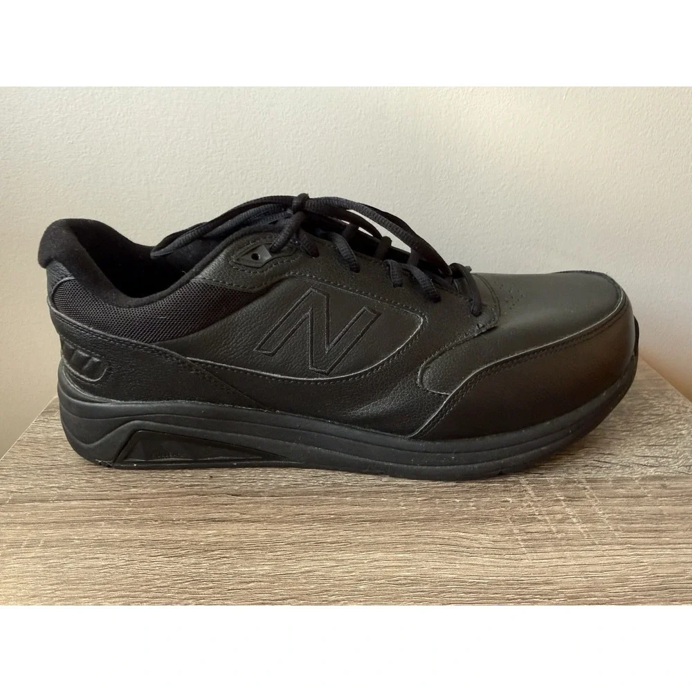 New Balance 928 MW928BK3 Men's 11.5 4E Black Leather Walking Shoes Extra Wide