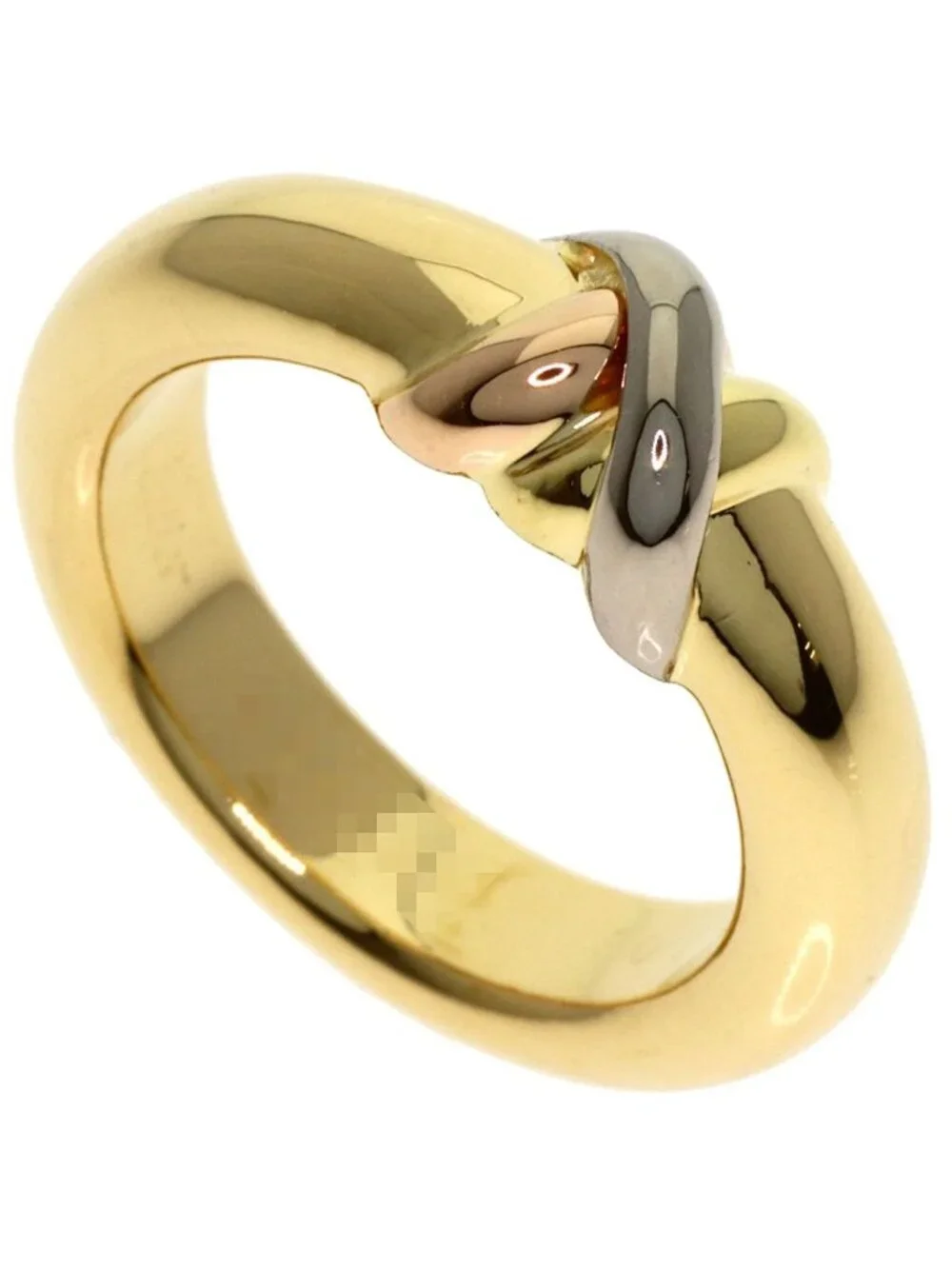 Cartier Trinity Red 50 Ring 18k Yellow Gold 18k Pink White