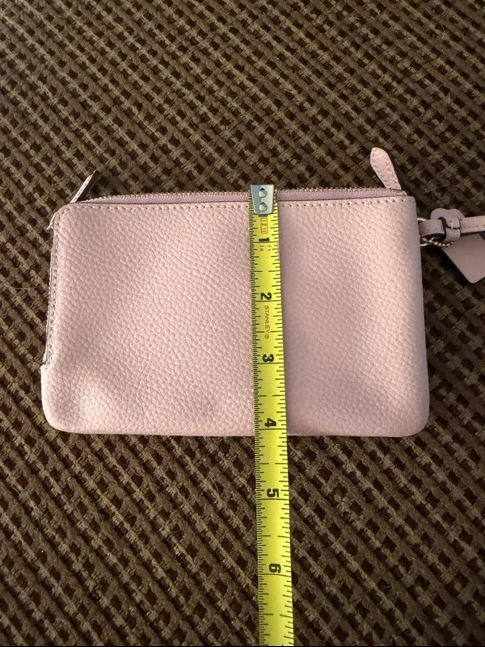 Coach compact pebbled