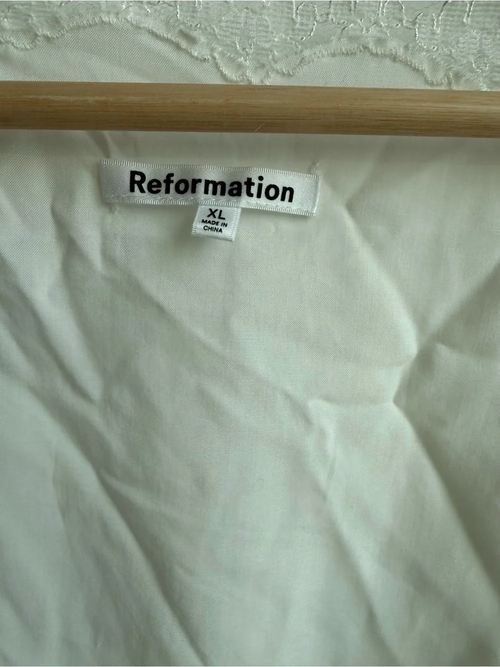 Reformation Margot Top in White