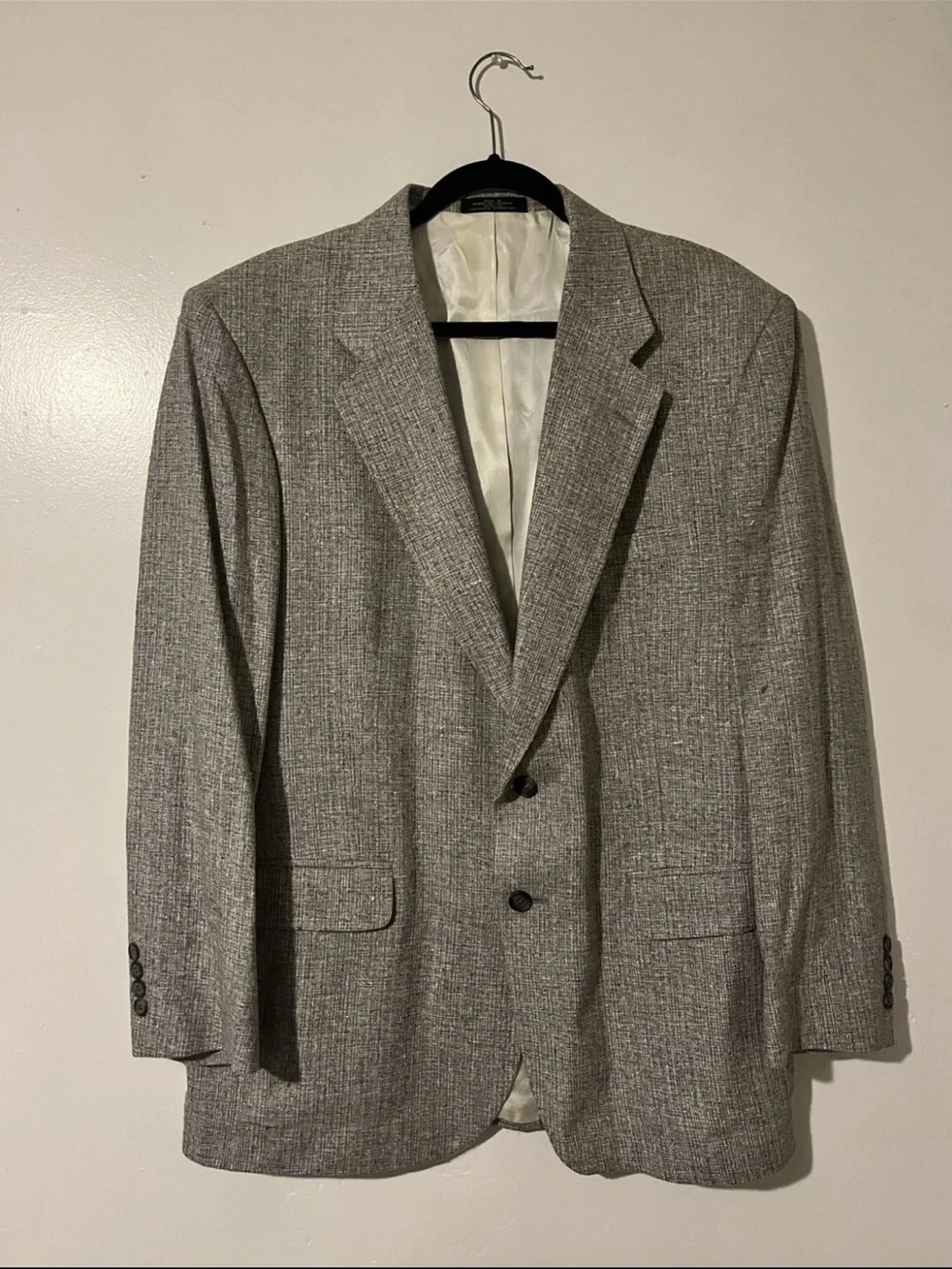 Men's Silk Barrington Gray Sports Coat Blazer