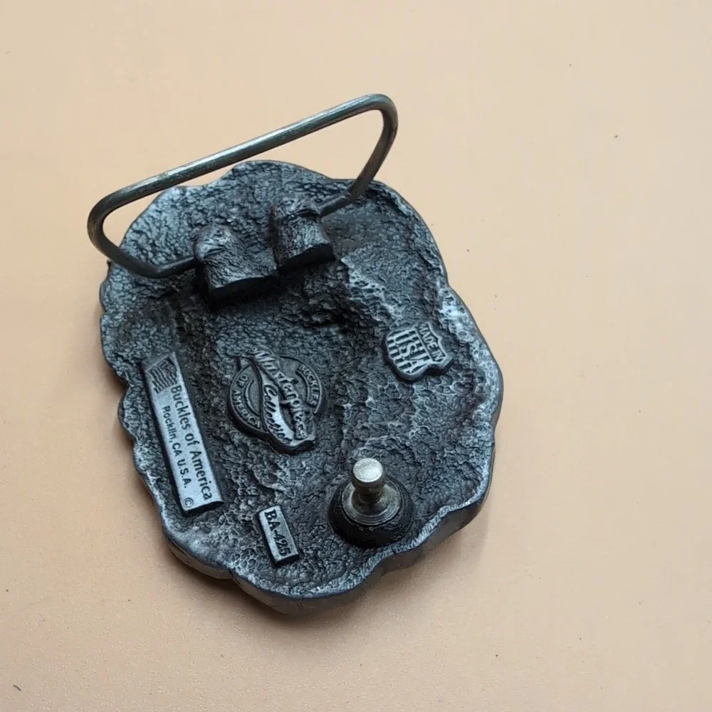 American Biker belt buckle made in the USA ba-425 metal‎