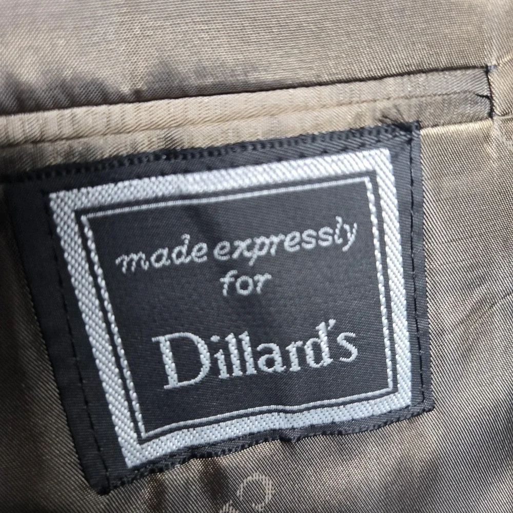 Vintage Christian Dior Blazer Mens‎ 42 Gray Pinstripe Suit Jacket Made USA 80s