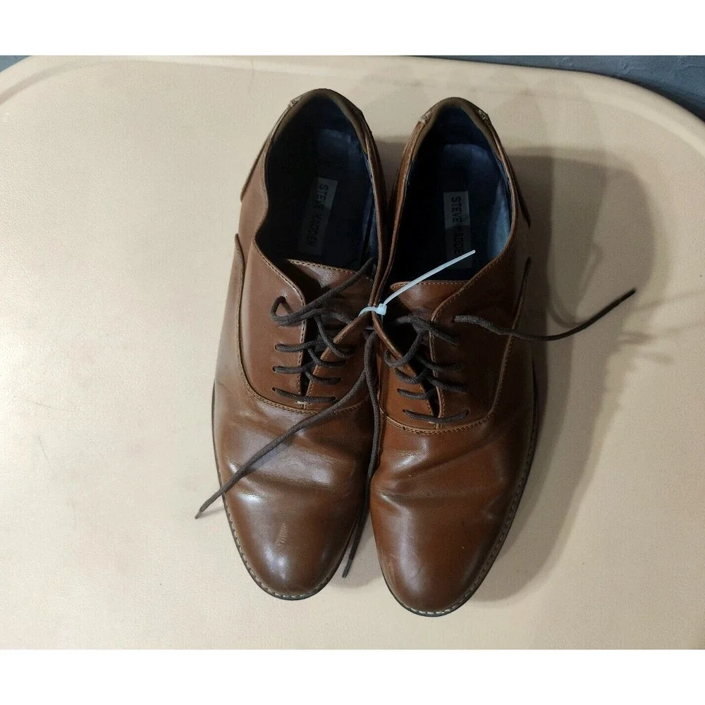 Steve Madden‎ Nunan Dress Shoes, Men's Size 12M Whiskey Brown MSRP $79.95