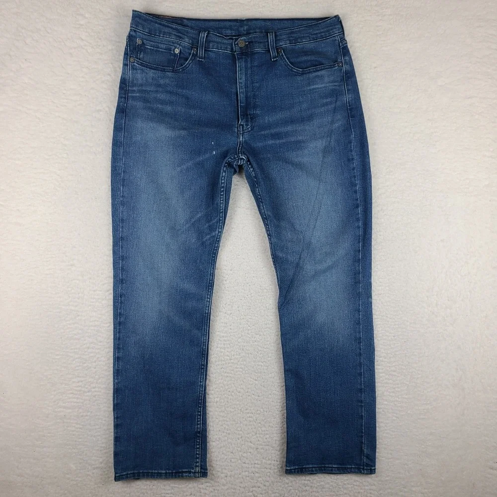 Levi's 514 Jeans Mens 36x30 Blue Straight Fit Medium‎ Wash Denim *