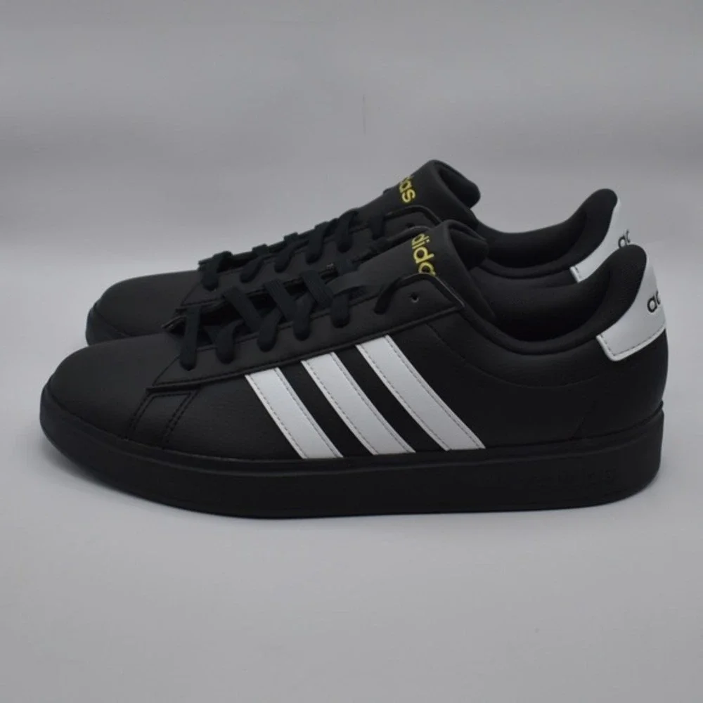 Adidas Grand Court 2.0 Sneakers Men's Size‎ 10 Shoes Black White NIB NEW JR0546