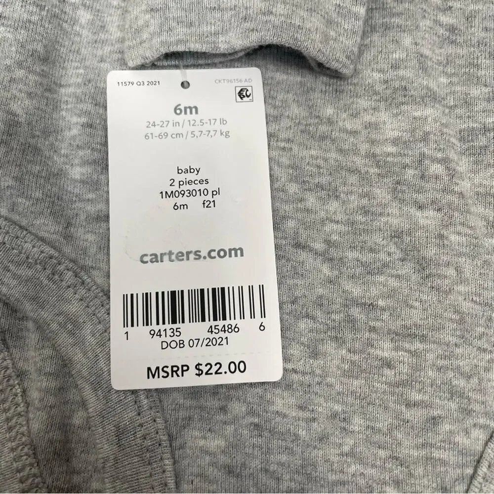 Carter’s Santa’s‎ Helper Onsie 6 Months NWT