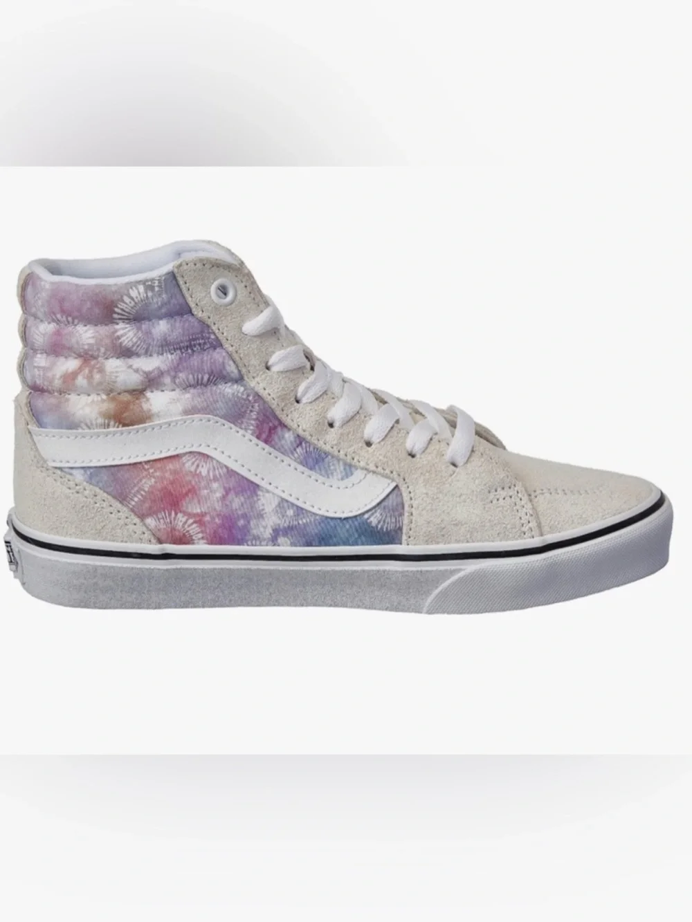 Vans Filmore Hi Tie Dye Heart Purple Pink Youth 4.5 Unisex Skate Shoes