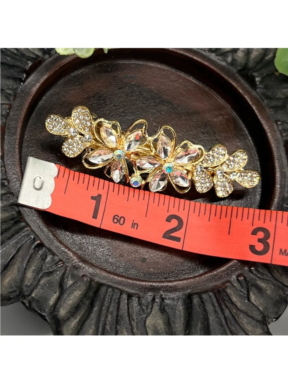 N/A gold floral