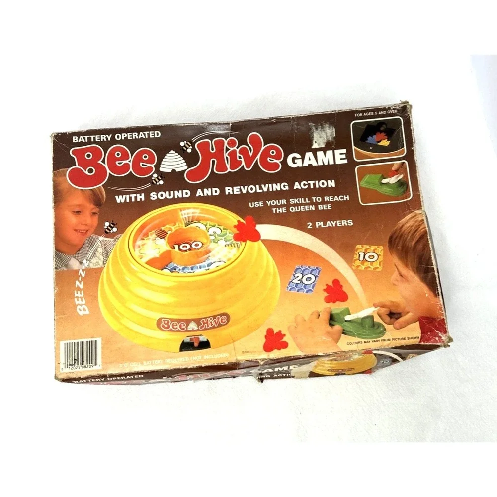 Vintage Bee Hive Game Sound Revolving Action 2 Players Ages 5+ Tested Working