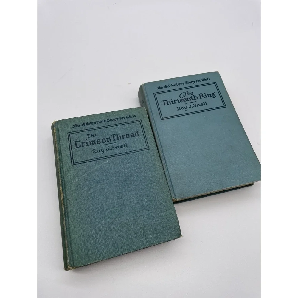 The Crimson Thread /‎ Thirteenth Ring By Roy J. Snell Hardcovers 1925 Vintage
