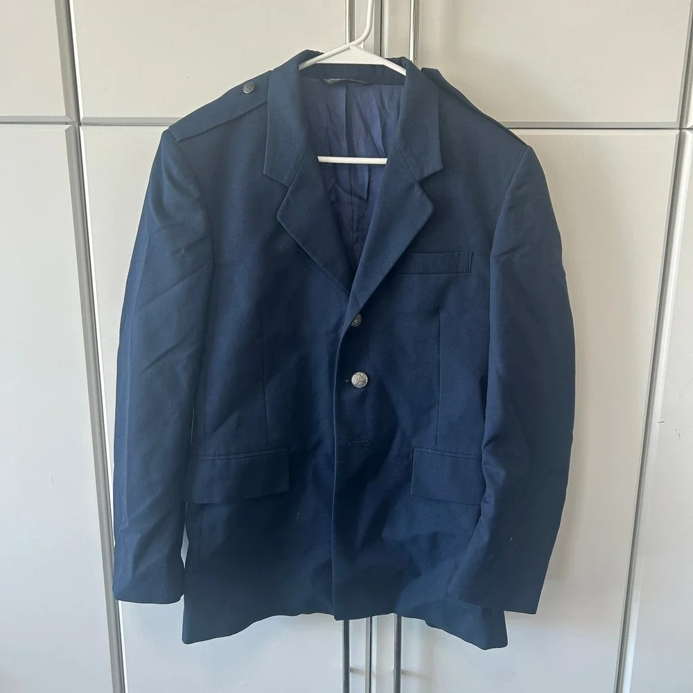 American Craftsman Patriot Weintraub Bros Military Blazer Navy Blue Uniform Coat