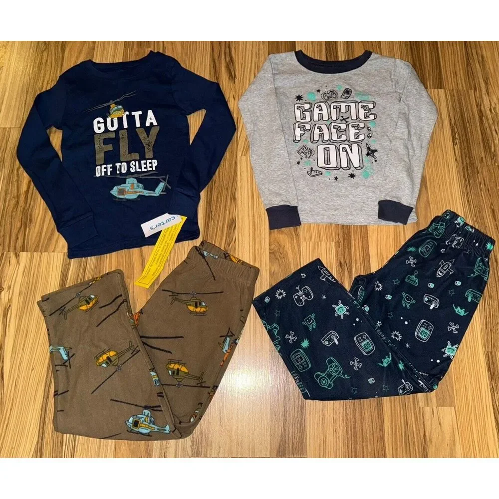 Carter's Boy's Pajamas PJ Set Size 6‎ Lot Of 2
