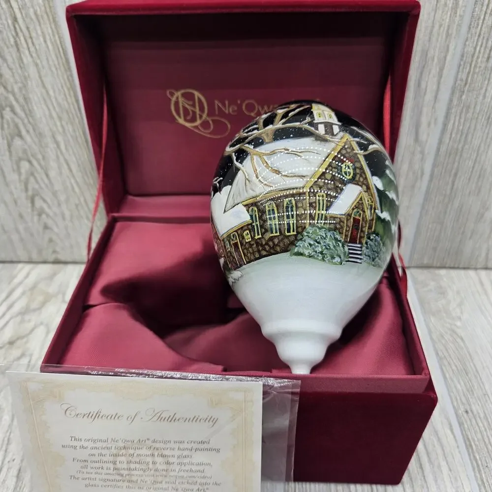 Ne'Qwa Art Oh Come All Ye Faithful Ornament by‎ Susan Winget COA & Box 7151168