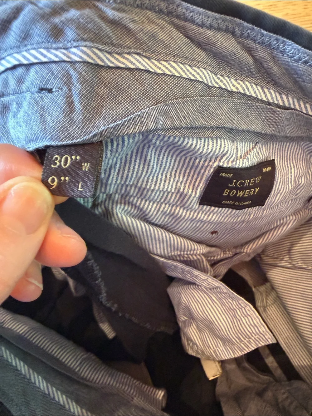 J.Crew Bowery Navy Blue Chino Shorts