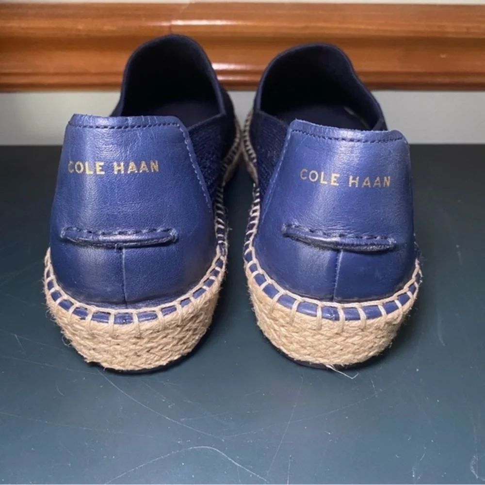 Cole Haan Women's Cloudfeel Espadrille II Slip-On Loafer W29861 Sz‎ 8B Navy Blue