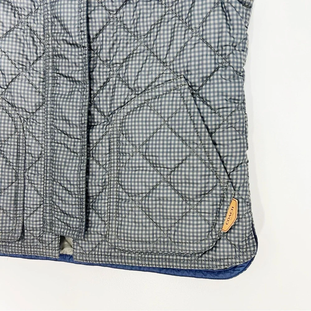 Coach quilted gingham
