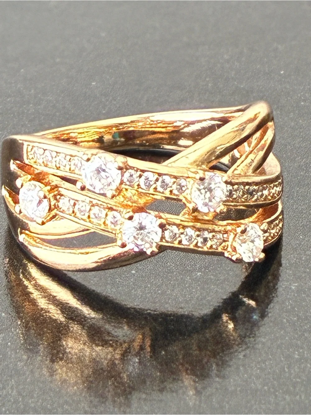 Gold Plated Ring Sz 7