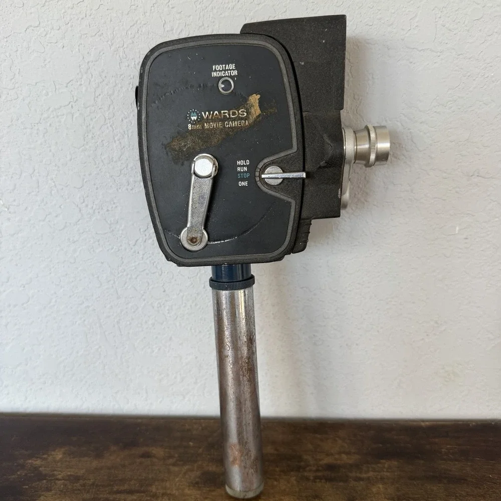 Vintage Wards 8mm Movie‎ Camera Turret 729 Electric Eye w/ Handle