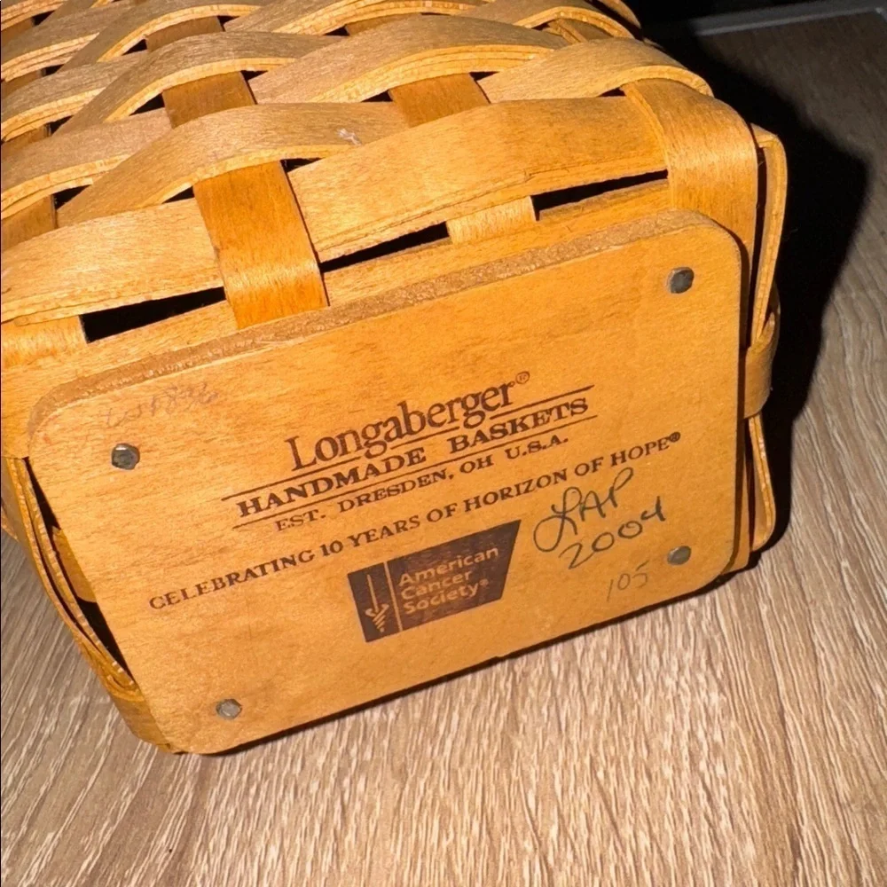 Longaberger handmade basket