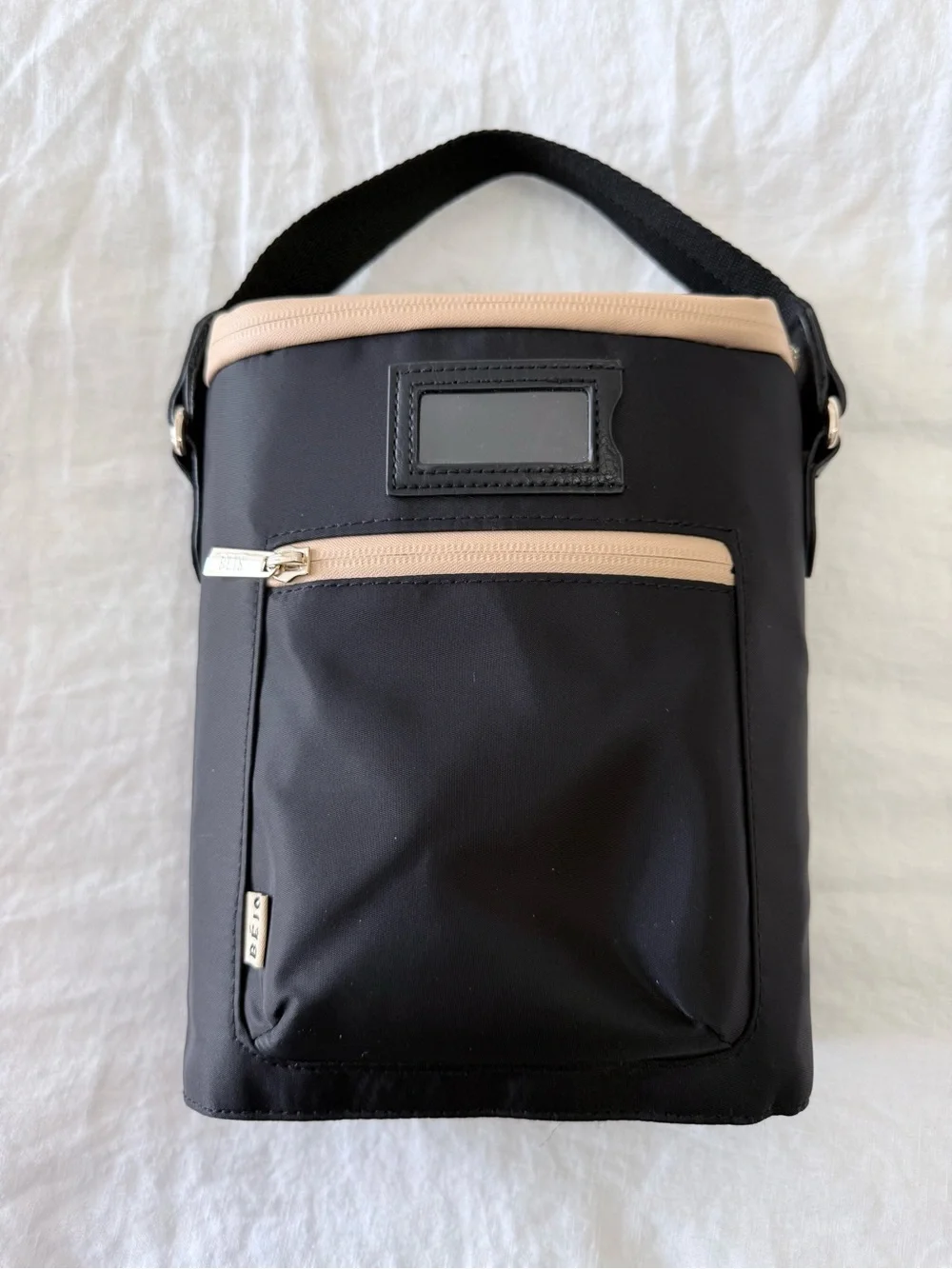 Béis | Black Baby Bottle Cooler Bag Tote | Lunch Tote
