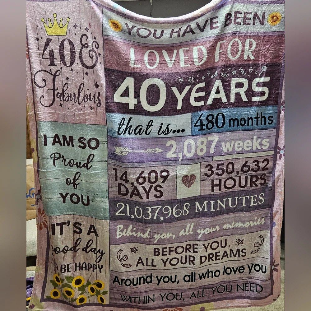 40‎ and Fabulous Throw Blanket 50x60