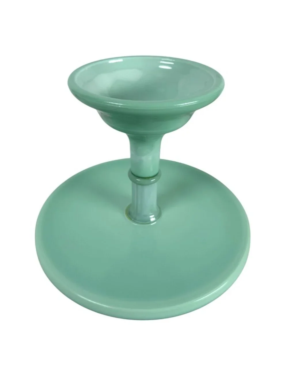 The Pioneer Woman Jadeite Green Pedestal Cake Plate Stand 10” W/ Glass Lid NEW