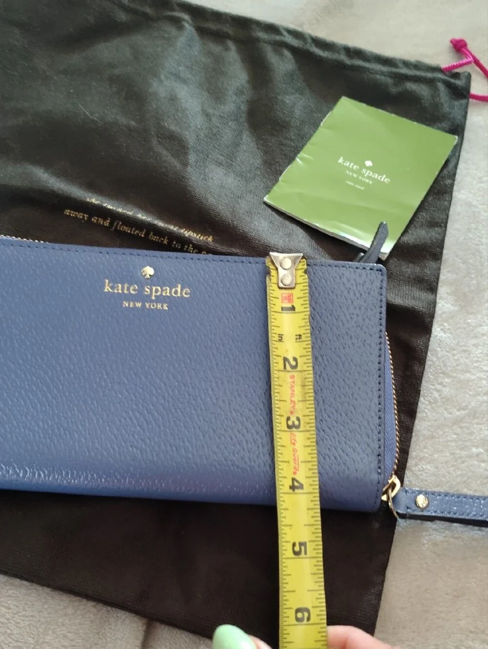 kate spade leather zip