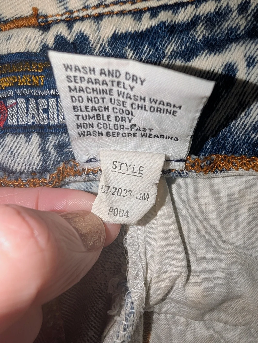 Jordache Vintage 80s Acid Wash Denim Pleated Shorts High Rise Jorts 31
