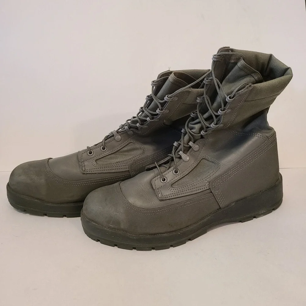 Mens BELLEVILLE 630 ST USAF Boots 13 R, Steel‎ Toe Vibram Sole Warm Weather