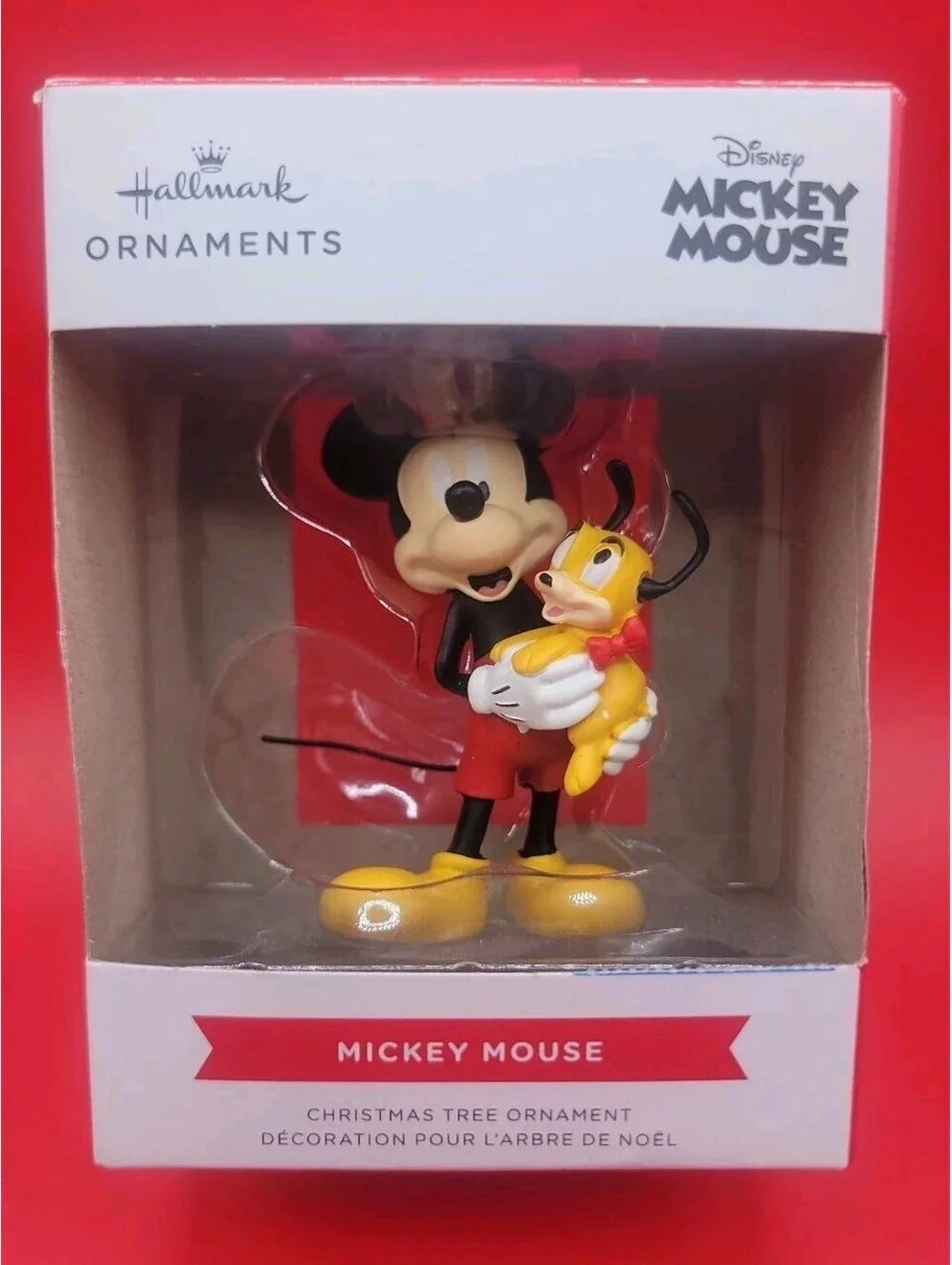 Hallmark Disney MICKEY MOUSE with PUPPY Christmas Ornaments 2023 New In Box