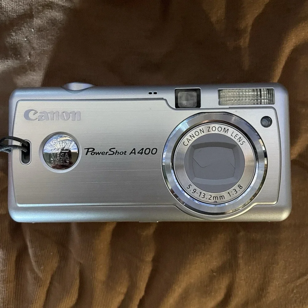 Canon Powershot A400‎ Compact Digital Camera M4560 AA Battery Operation Works!!