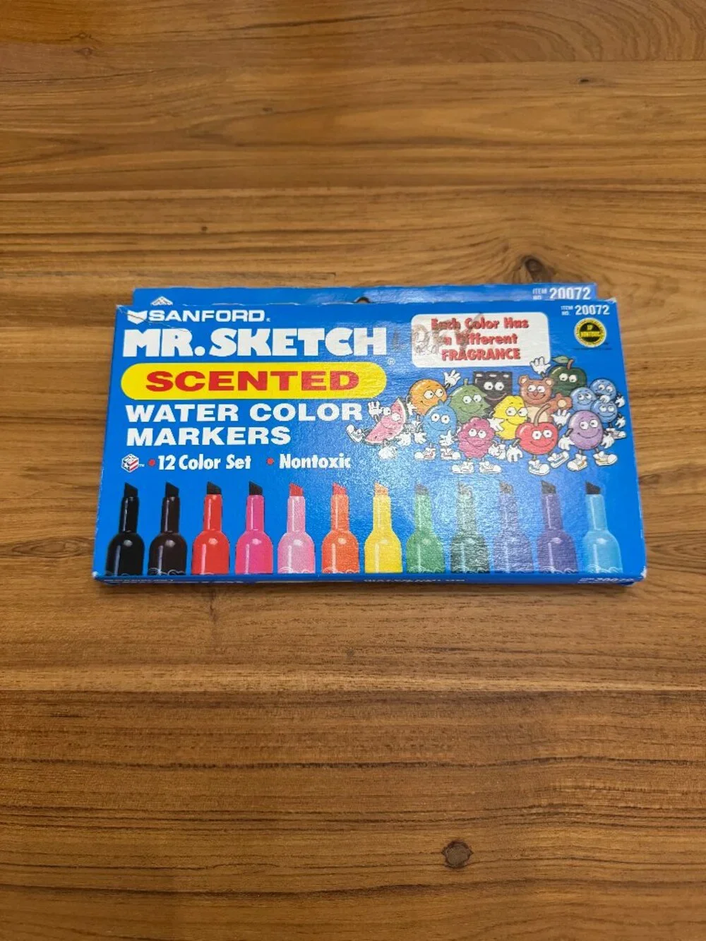 Vtg 1998 Sanford Mr. Sketch Scented Water Color Markers 12 Color Set Original