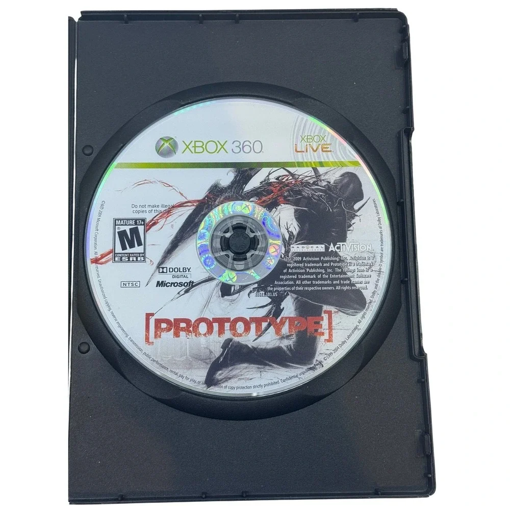 Prototype Video Game for Xbox 360‎ Mature 17+ Rated M