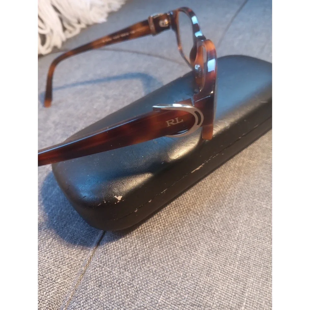 90's Y2k Ralph Lauren Women's Tortoise Shell Eyeglass Frames Only‎ With Case