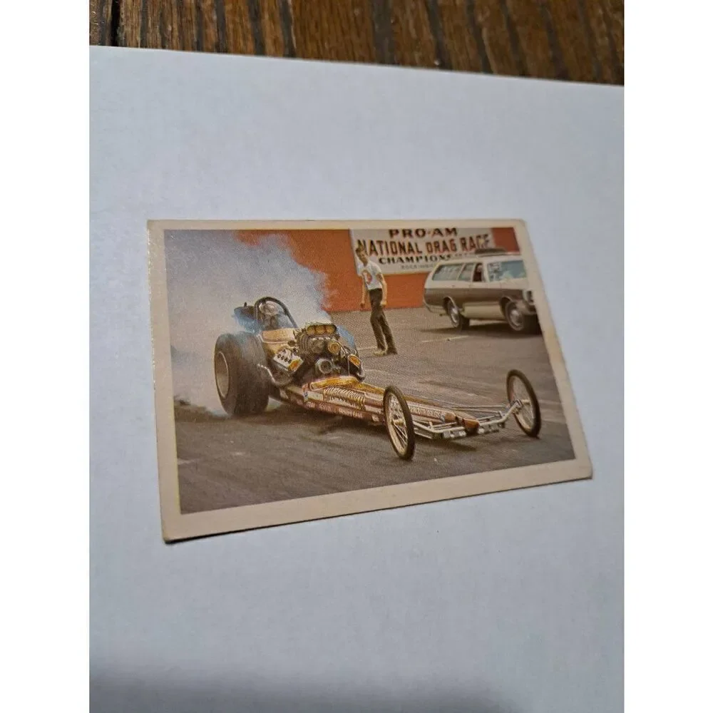 Vintage 1971 Fleer King Marschall El Diablo Top Fuel Dragster Race Trading Card