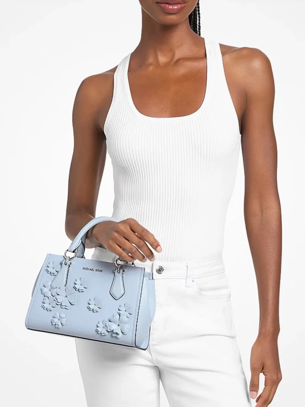 Michael Kors coated pockets handles