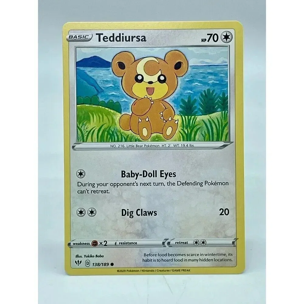 Teddiursa 138/189 Common Darkness Ablaze‎ Non-Holo Pokemon TCG Mint Unplayed