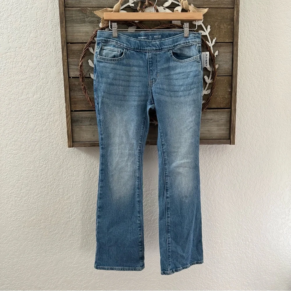 Old‎ Navy bootcut pull on stretchy denim jeans girls XL 14/16 NWT