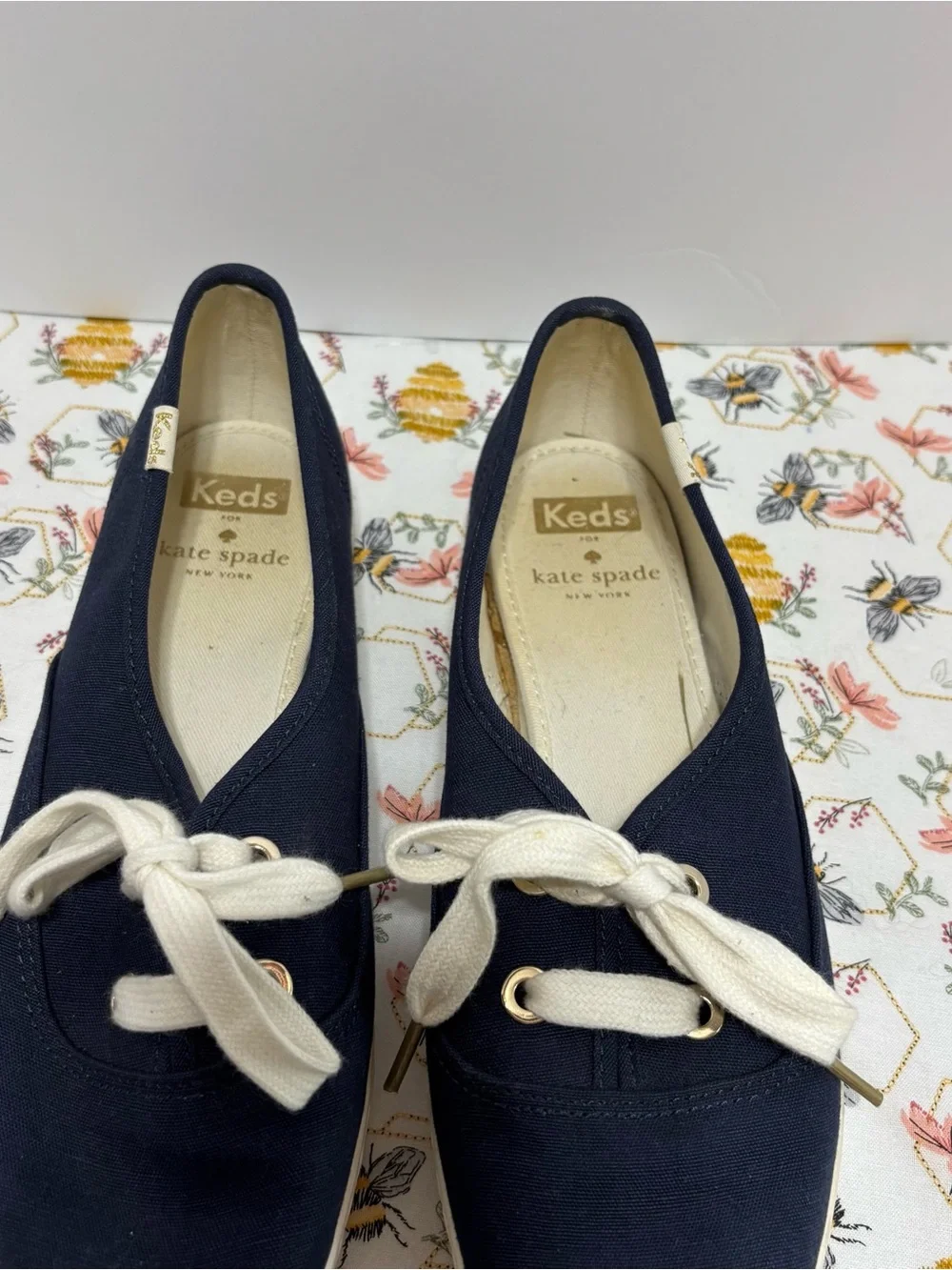 kate spade navy canvas