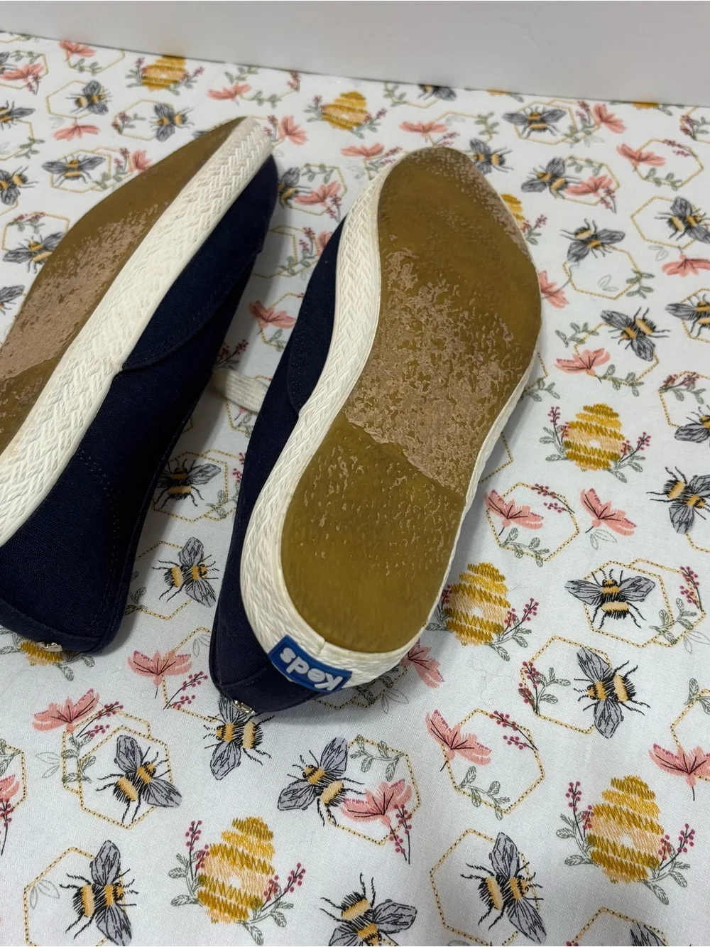 kate spade navy canvas