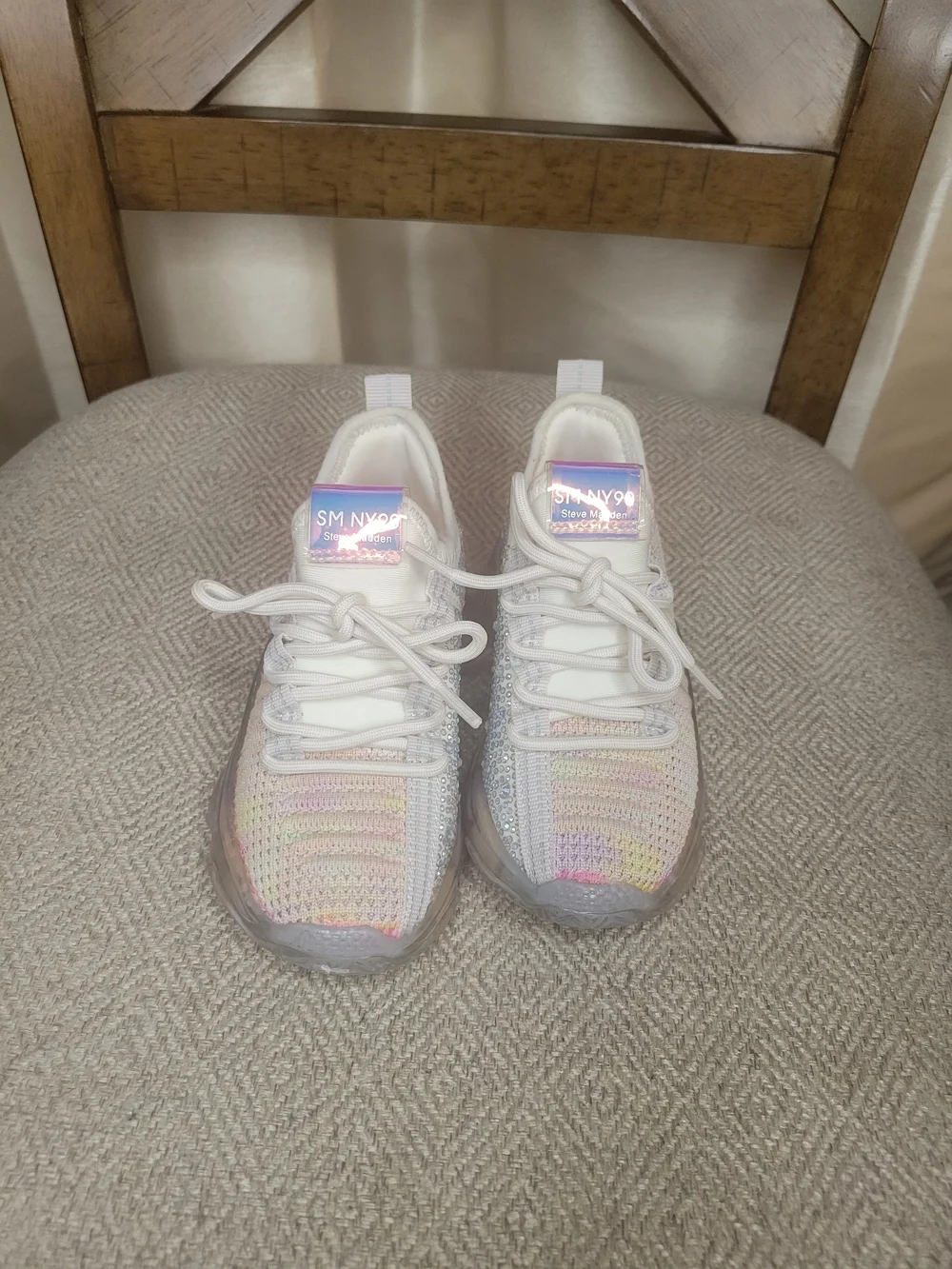 Steve Madden iridescent pastel