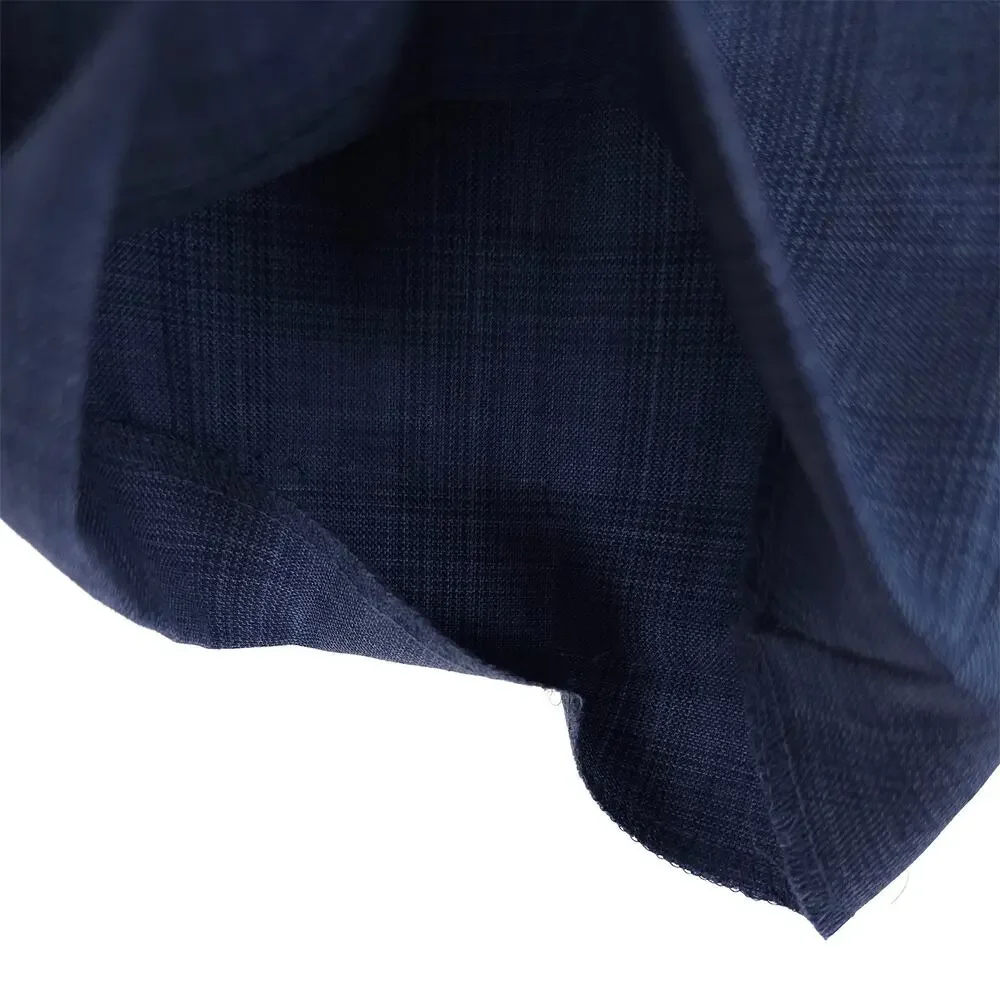 Michael Kors Mens Classic Fit 2 Piece Suit 42R 38x30 Blue Plaid Stretch Wool NWT